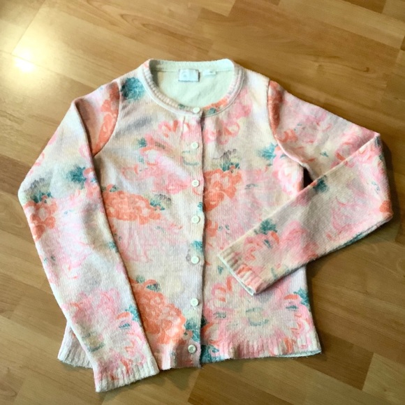 Anthropologie Floral Cardigan - Picture 2 of 4